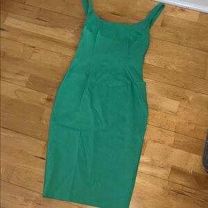 Women’s  Green Sleeveless Dress Bodycon VESPER size 8 made in Poland